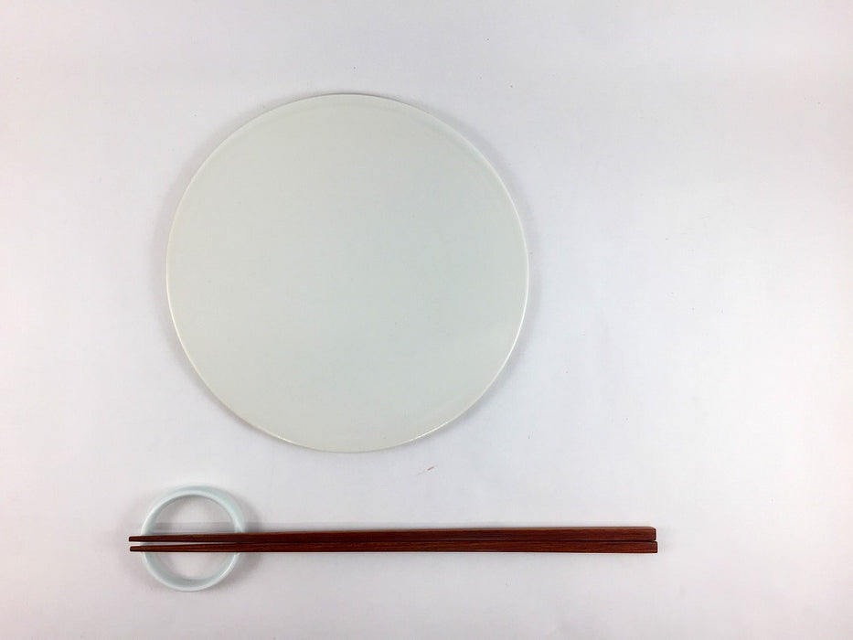 フラットプレート　17cm　白マット　有田焼