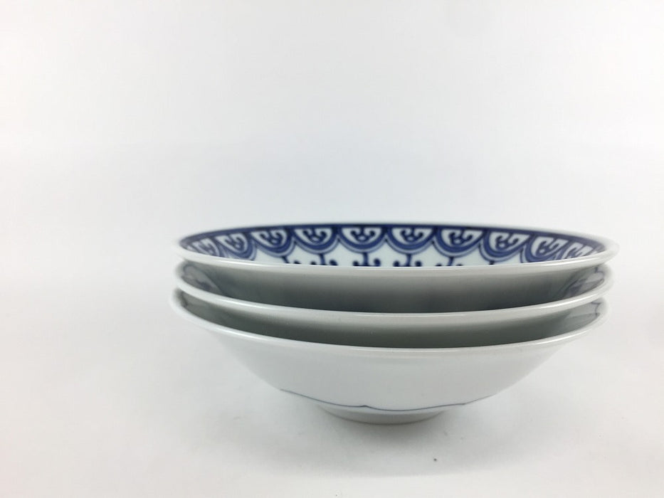 【SALE】15cm平鉢(藍瓔珞)　波佐見焼(j.R)【訳あり】