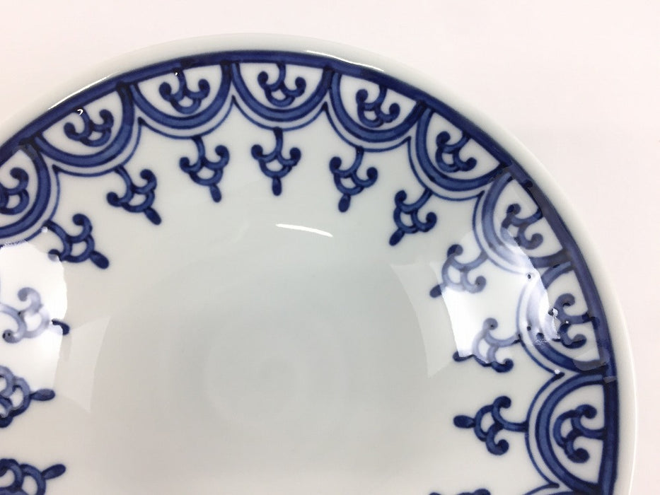 【SALE】15cm平鉢(藍瓔珞)　波佐見焼(j.R)【訳あり】