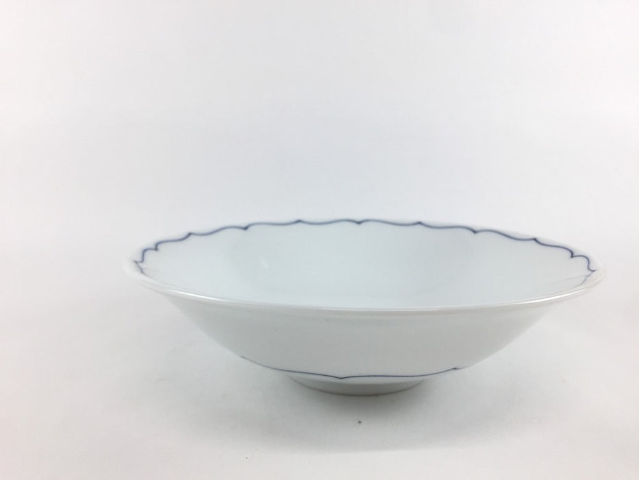 【SALE】15cm平鉢(藍桔梗線)　波佐見焼(j.R)【訳あり】