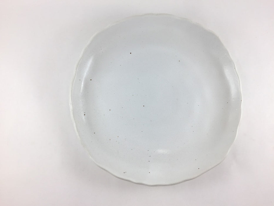 【SALE】24cm波渕皿.石焼マット　美濃焼(j.R)【訳あり】