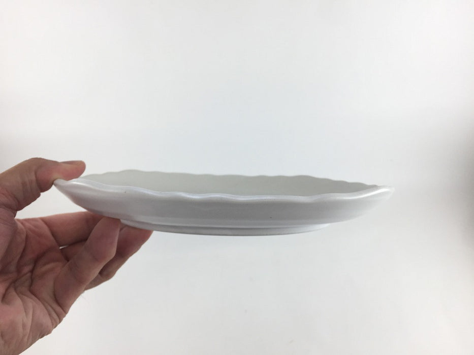 【SALE】24cm波渕皿.石焼マット　美濃焼(j.R)【訳あり】