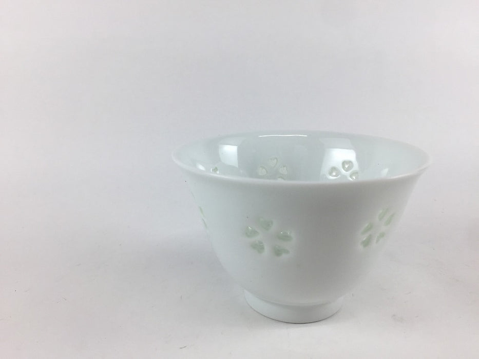 【SALE】8cm反煎茶(120cc)水晶花詰　波佐見焼【訳あり】