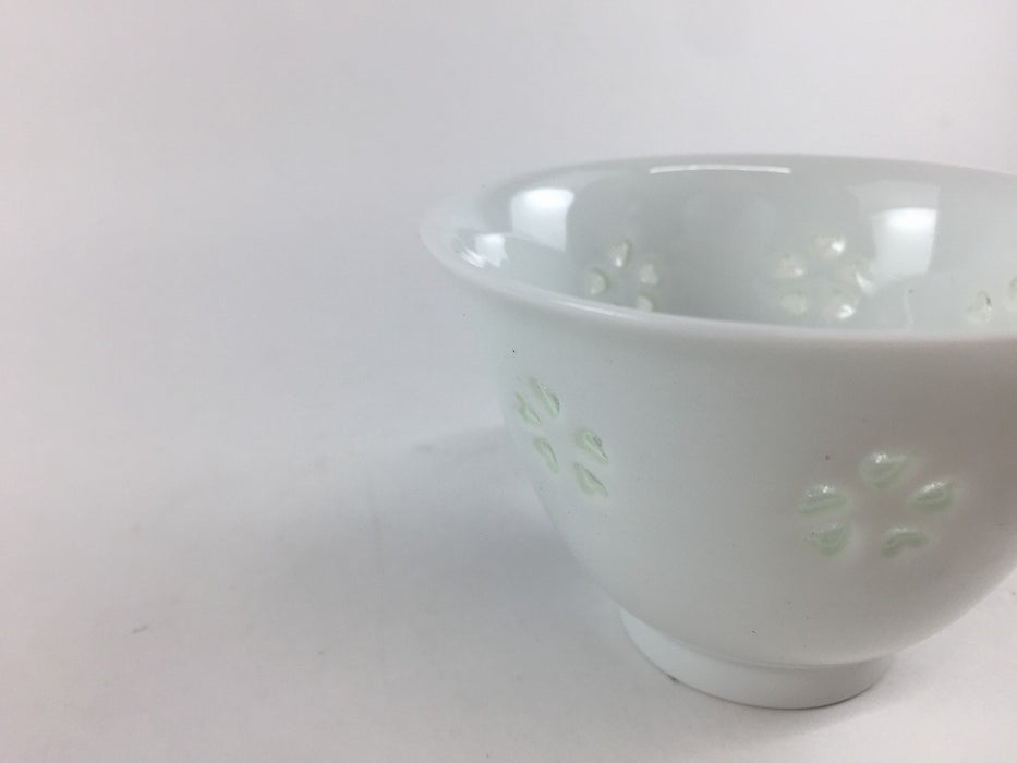 【SALE】8cm反煎茶(120cc)水晶花詰　波佐見焼【訳あり】