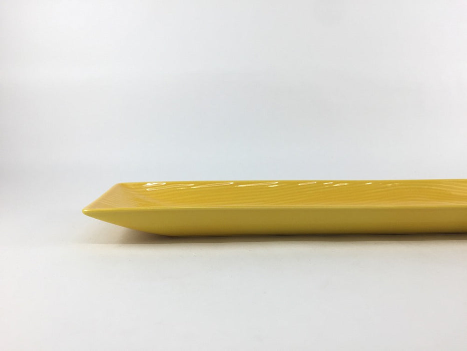 【SALE】黄長木目皿　32cm　有田焼【訳あり】