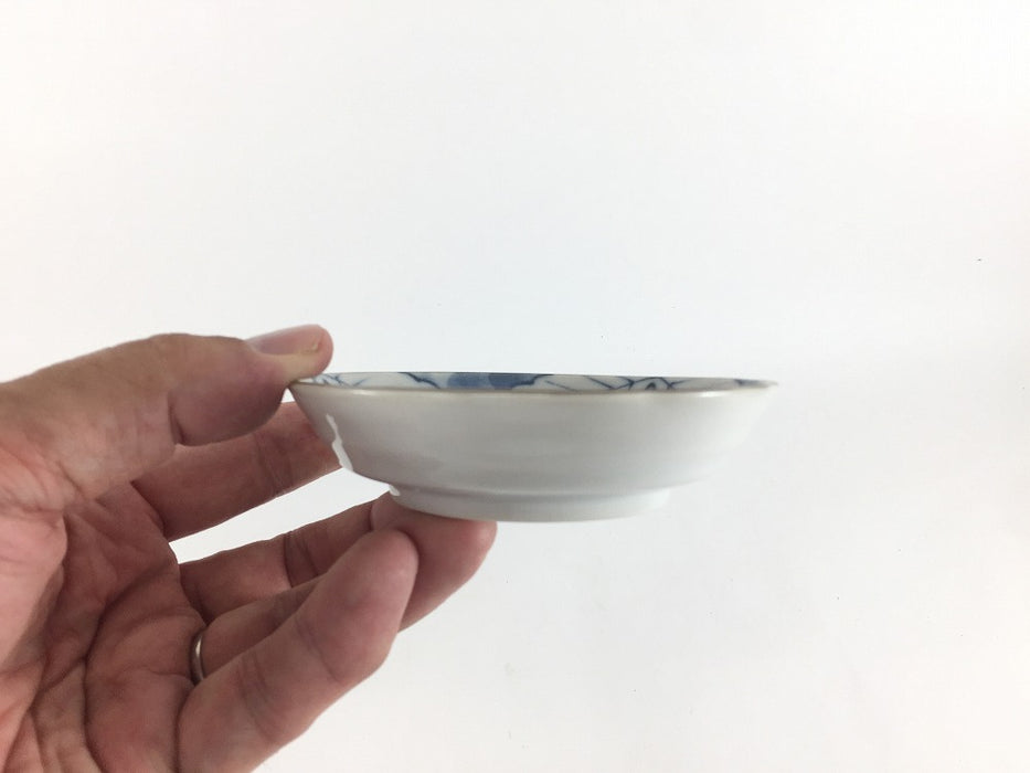 10cm深小皿.吉田屋牡丹　九谷焼(j.R)