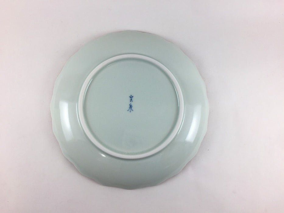 フォレスト 20cmプレート　古染鹿紋　有田焼(j.R)