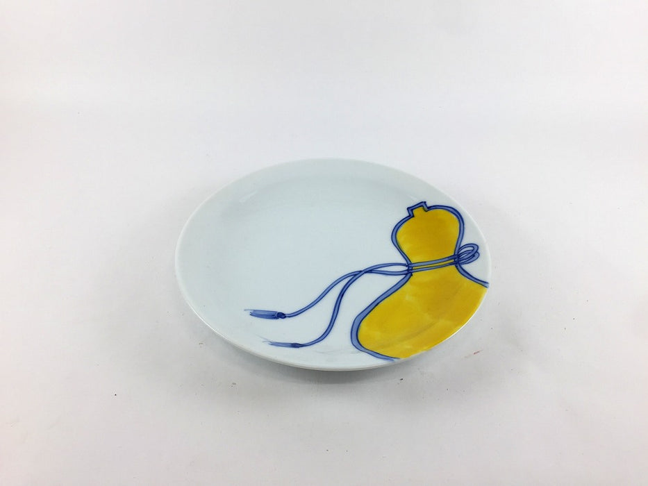 【SALE】16リム皿　黄ヒサゴ　16cm　波佐見焼【訳あり】