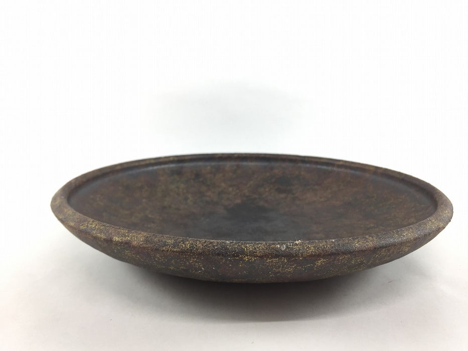 【SALE】【直火可】230丸浅鍋.黒土金彩　23cm　有田焼【訳あり】