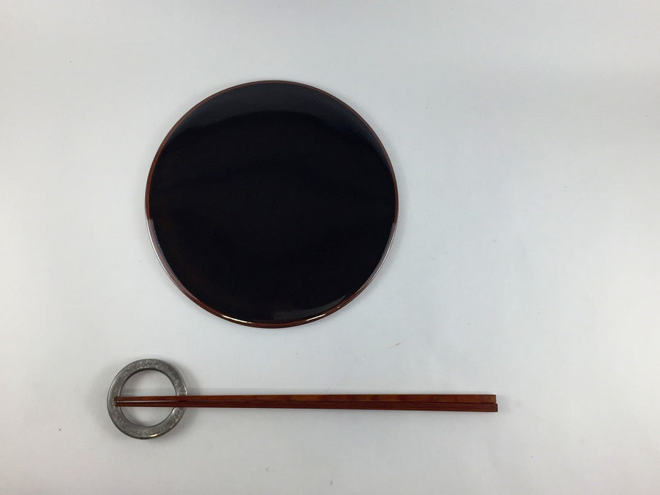 フラットプレート　17cm　天目　有田焼(j.R)