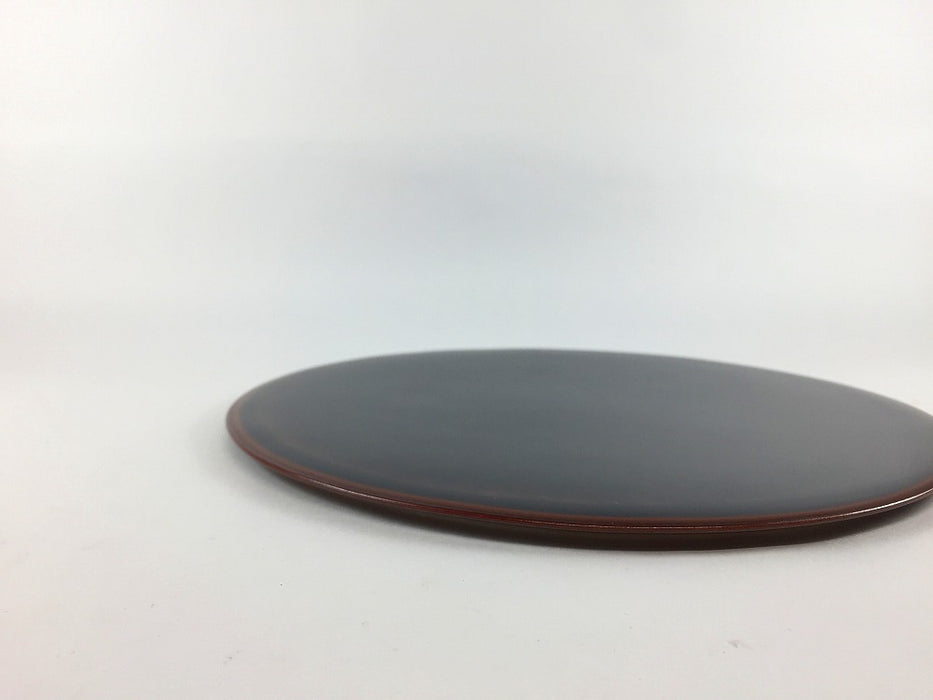 フラットプレート　21cm　天目　有田焼　(j.R)