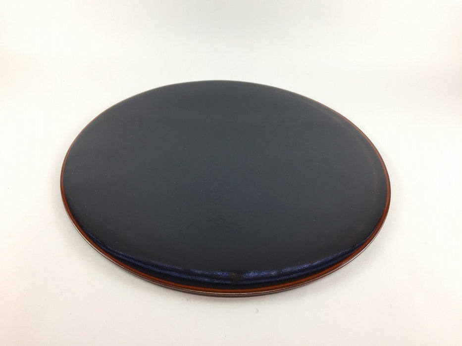 フラットプレート　26cm　天目　有田焼　(j.R)