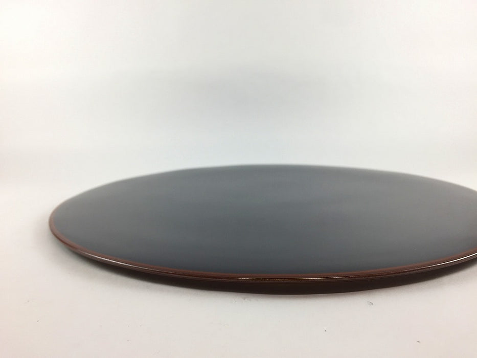 フラットプレート　26cm　天目　有田焼　(j.R)