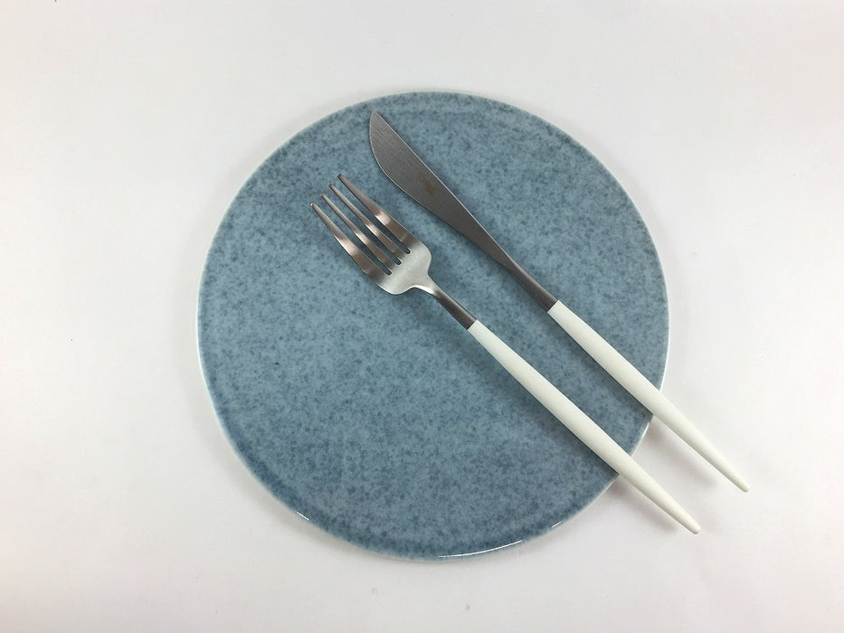 フラットプレート　21cm　薄墨　有田焼　(j.R)