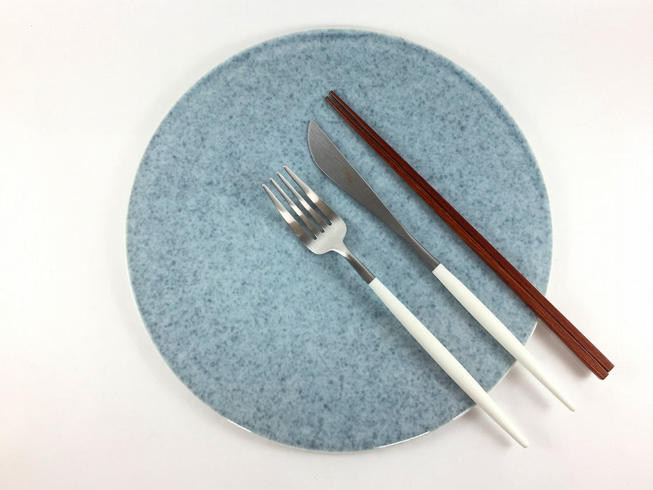 フラットプレート　26cm　薄墨　有田焼　(j.R)