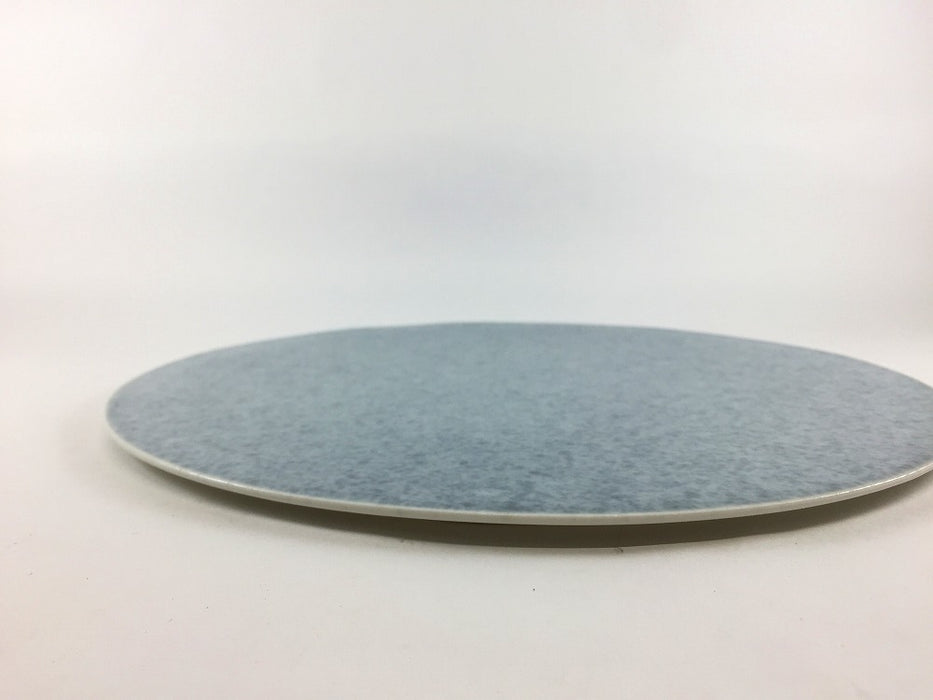 フラットプレート　21cm　薄墨　有田焼　(j.R)