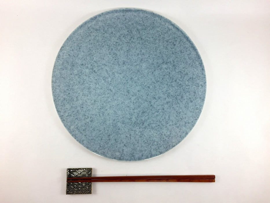 フラットプレート　26cm　薄墨　有田焼　(j.R)