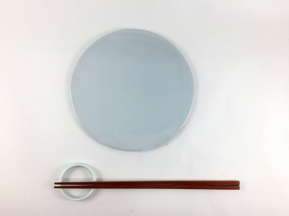 フラットプレート　17cm　ライトグレー　有田焼(j.R)