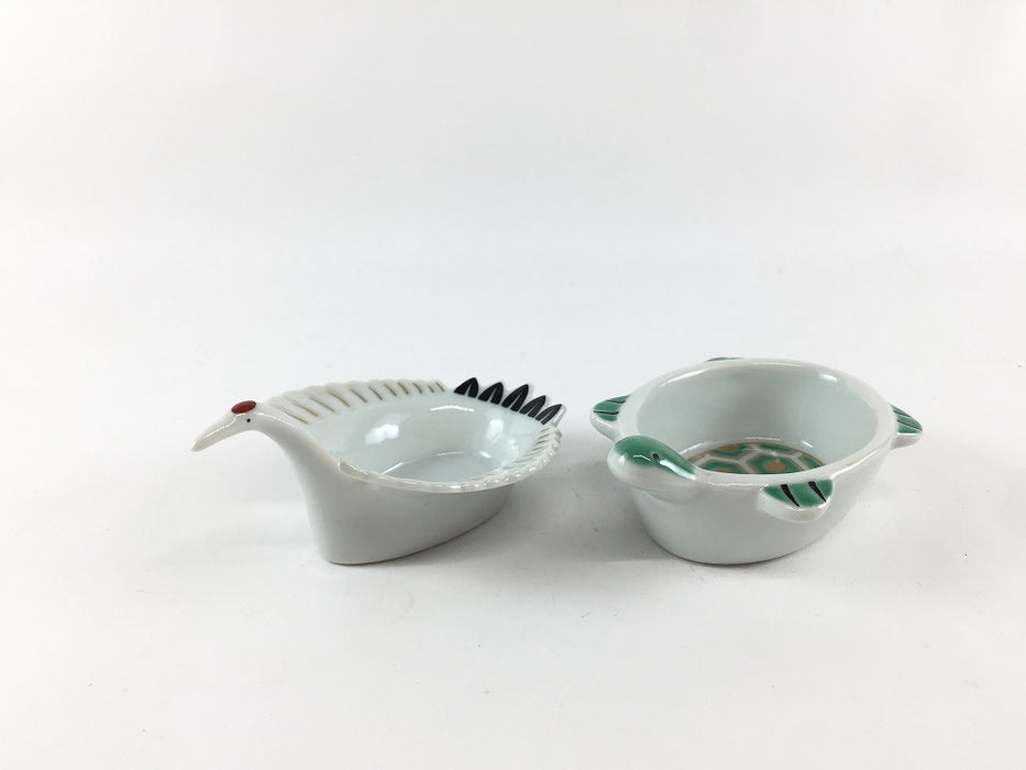 【SALE】豆鉢.鶴亀ペアー　7～9cm　有田焼【訳あり】【ペアー価格】