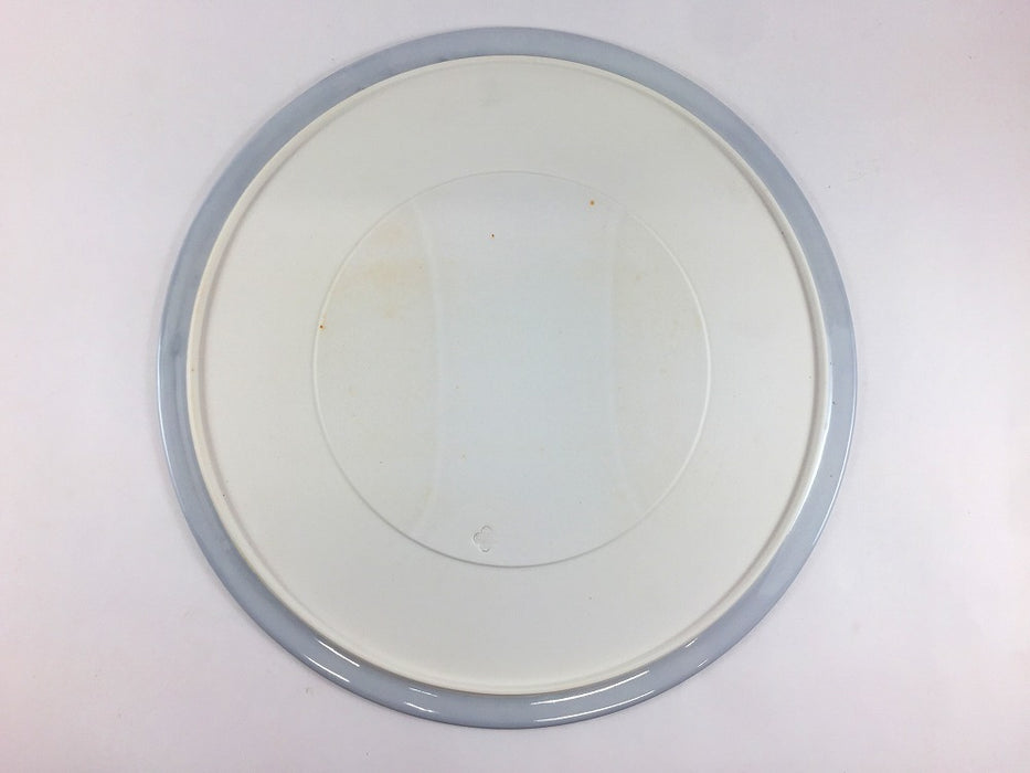 フラットプレート　26cm　ライトグレー　有田焼　(j.R)