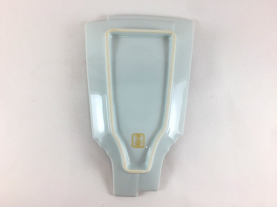 羽子板重ね銘々皿　錦梅に鶯　17cm　有田焼(j.R)