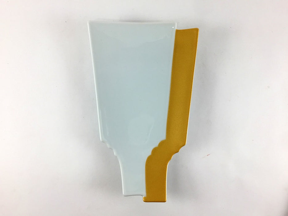 羽子板重ね銘々皿　(錦金彩/錦銀彩)　17cm　有田焼(j.R)