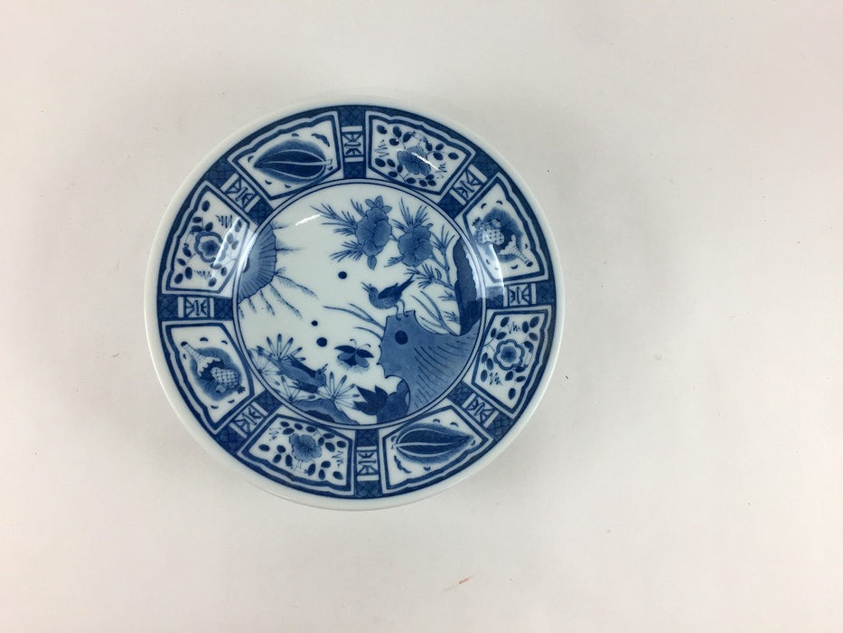 染付芙蓉手　四寸小皿　12cm　有田焼(j.R)