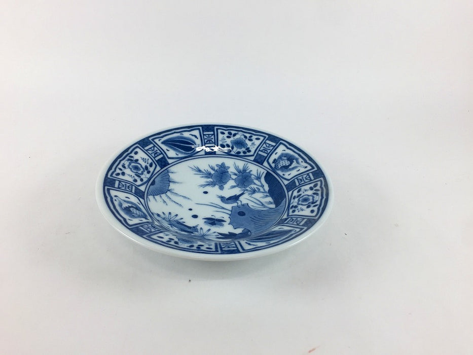 染付芙蓉手　四寸小皿　12cm　有田焼(j.R)