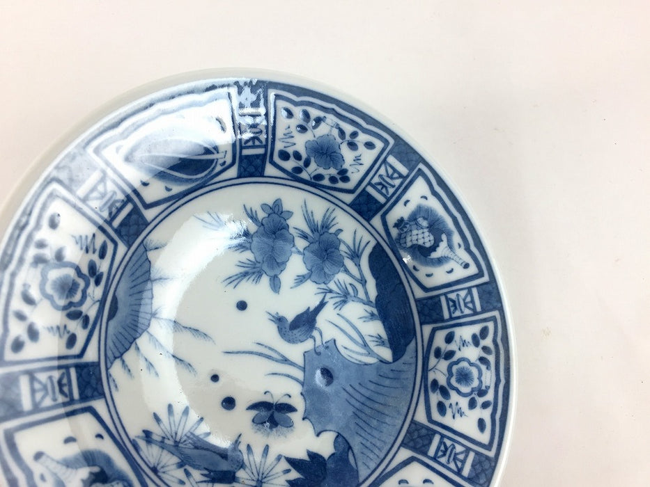 染付芙蓉手　四寸小皿　12cm　有田焼(j.R)