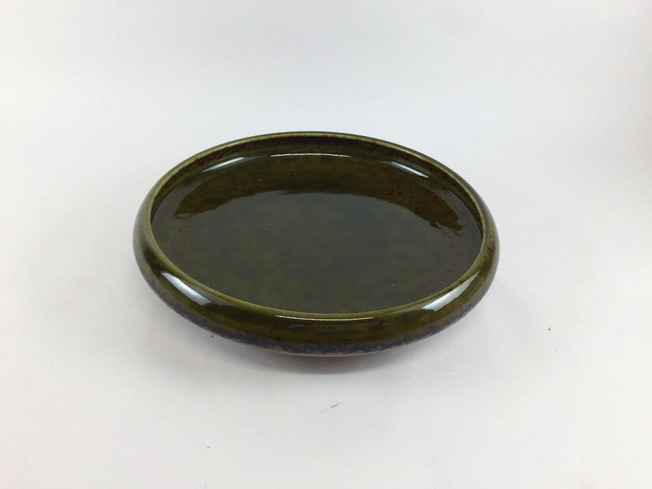 苔色　鉄鉢形5.5寸皿　16cm　有田焼(j.R)