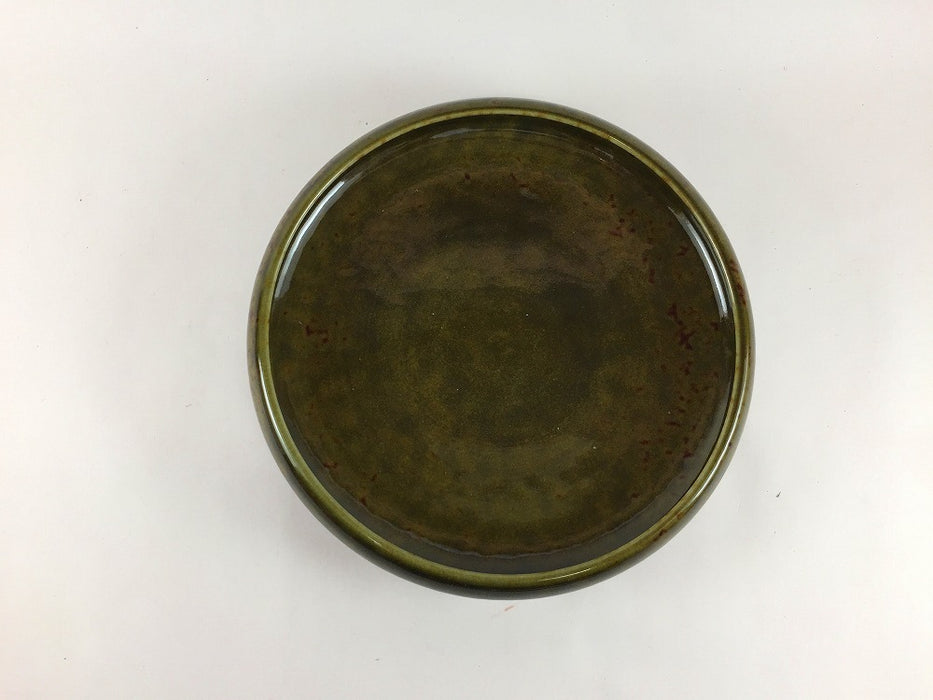 苔色　鉄鉢形5.5寸皿　16cm　有田焼(j.R)