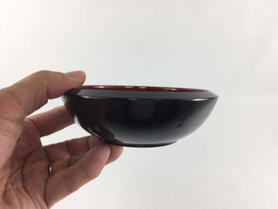 【SALE】13cmボール.朱天黒　漆器(j.R)【訳あり】