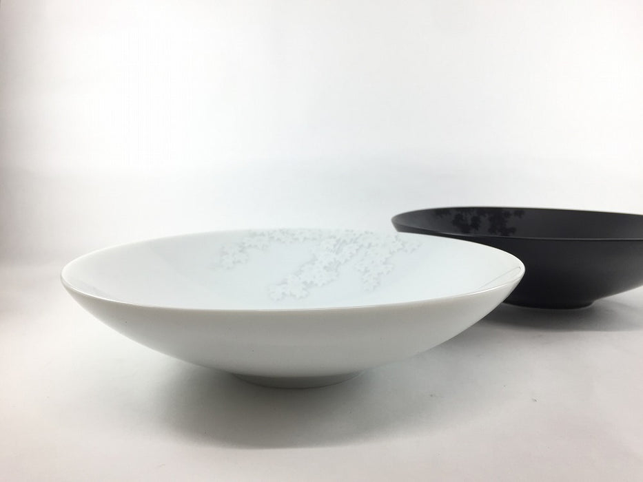 【SALE】【1個価格】20cm鉢　白春秋/黒春秋　美濃焼(j.R)【訳あり】