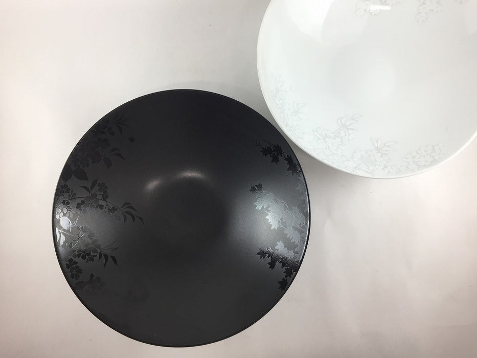 【SALE】【1個価格】24cm鉢　黒春秋/白春秋　美濃焼【訳あり】