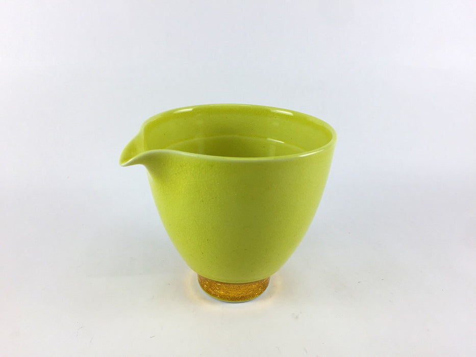 片口徳利　釉裏金彩　(黄/緑)　10cm　波佐見焼(j.R)