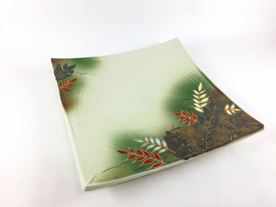 【SALE】秋草20㎝正角皿　20cm　有田焼【訳あり】
