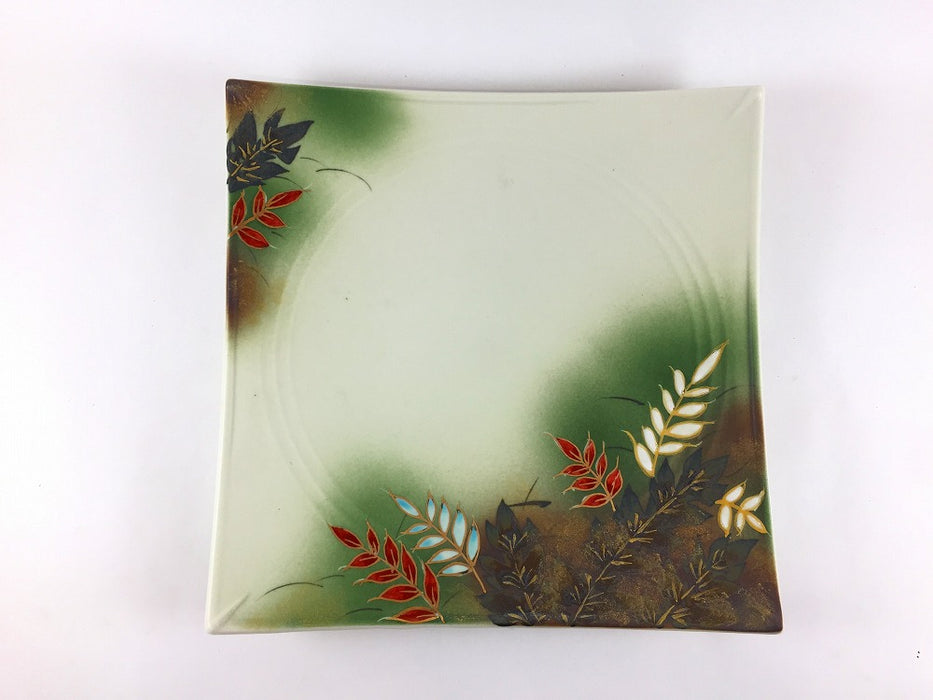 【SALE】秋草20㎝正角皿　20cm　有田焼【訳あり】