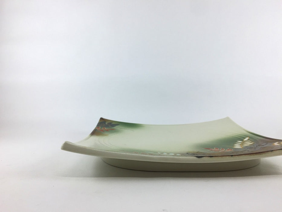 【SALE】秋草20㎝正角皿　20cm　有田焼【訳あり】