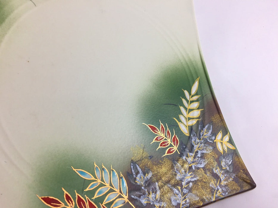 【SALE】秋草20㎝正角皿　20cm　有田焼【訳あり】