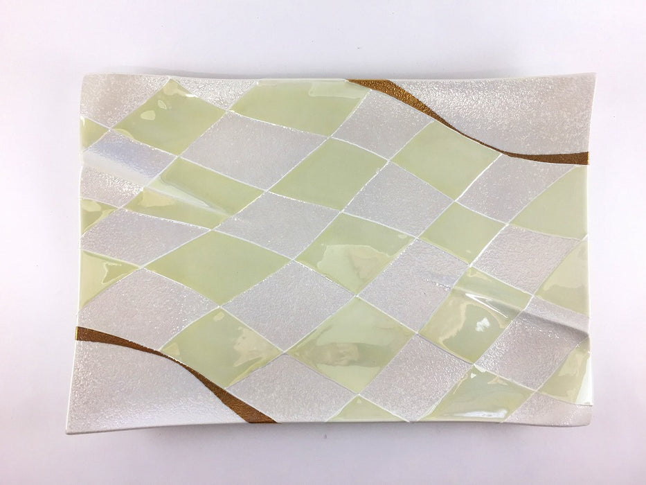 【SALE】パール市松金流水　31cm　有田焼【訳あり】