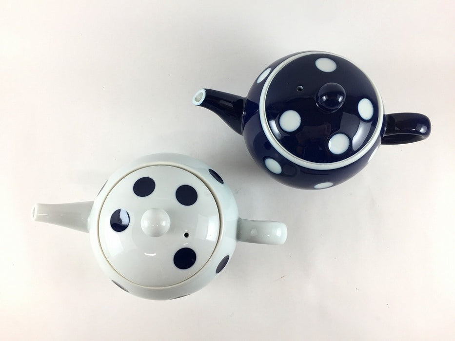 SALE】ドットポット (紺/白) 290cc 波佐見焼【訳あり】 — 佐賀