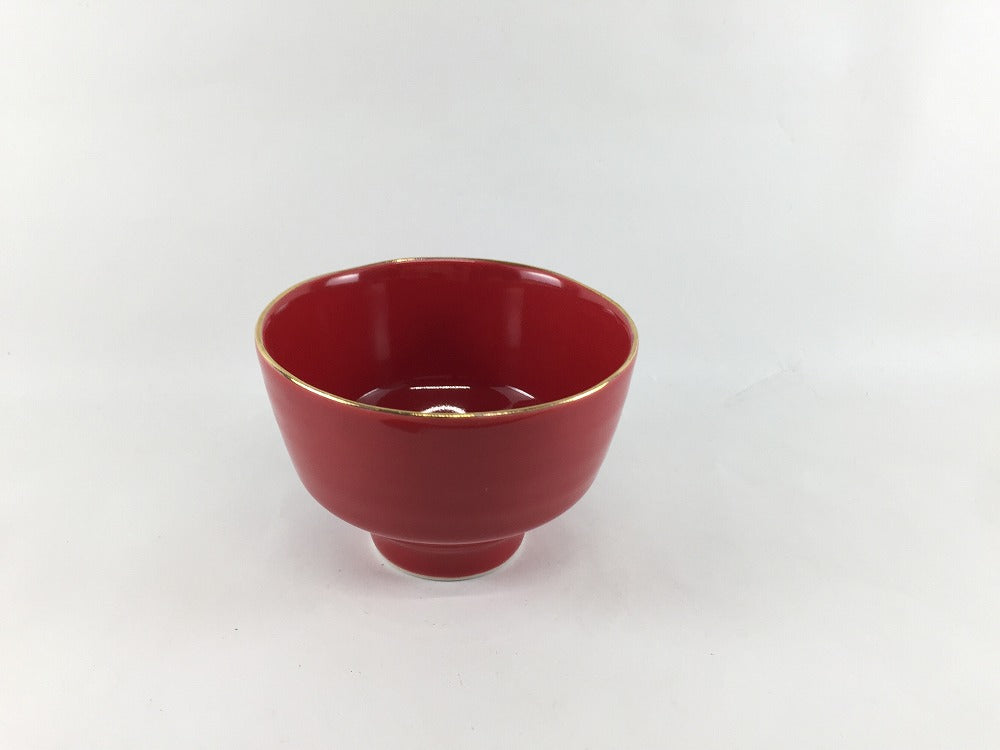 SALE】高小鉢(赤渕金) 10cm 有田焼【訳あり】 — 佐賀有田 ギャラリーつじ信