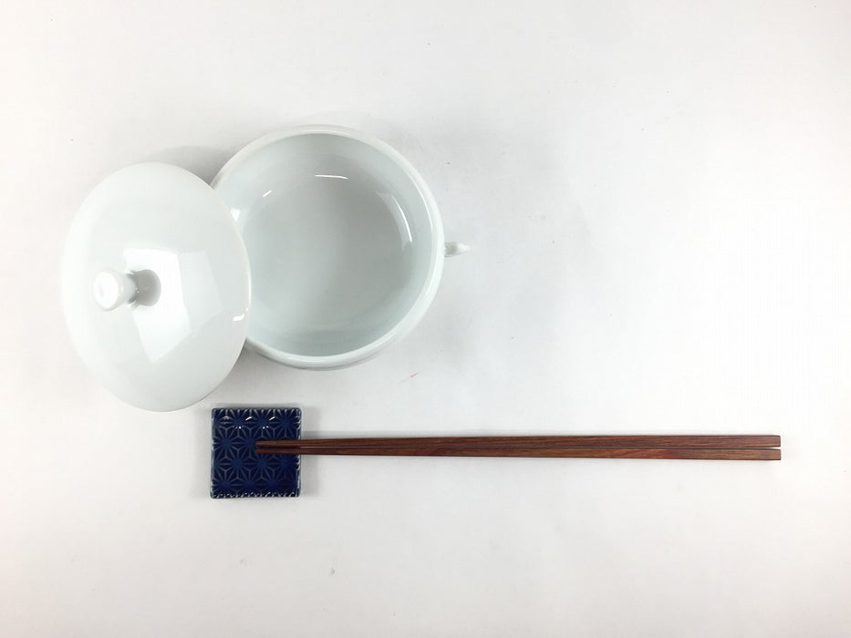 【SALE】11cm平ミニ蓋物(150cc)白磁　有田焼【訳あり】