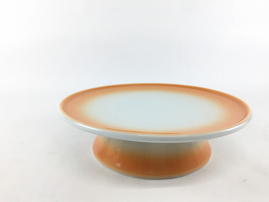【SALE】16cm高皿.オレンジ吹　有田焼【訳あり】