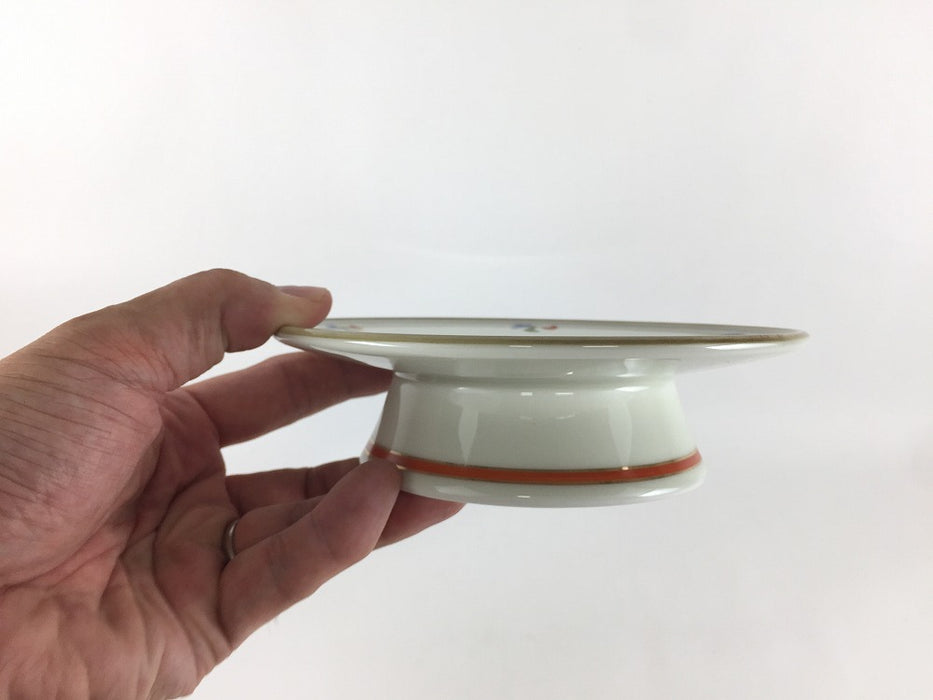 【SALE】16cm高皿.小花チラシ　有田焼【訳あり】