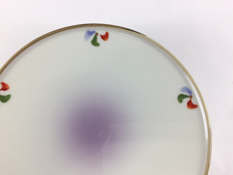 【SALE】16cm高皿.小花チラシ　有田焼【訳あり】