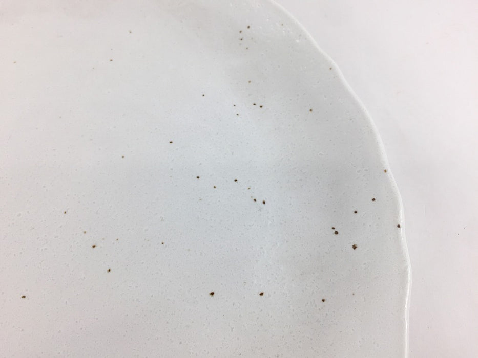 【SALE】21cm波渕皿.石焼マット　美濃焼【訳あり】