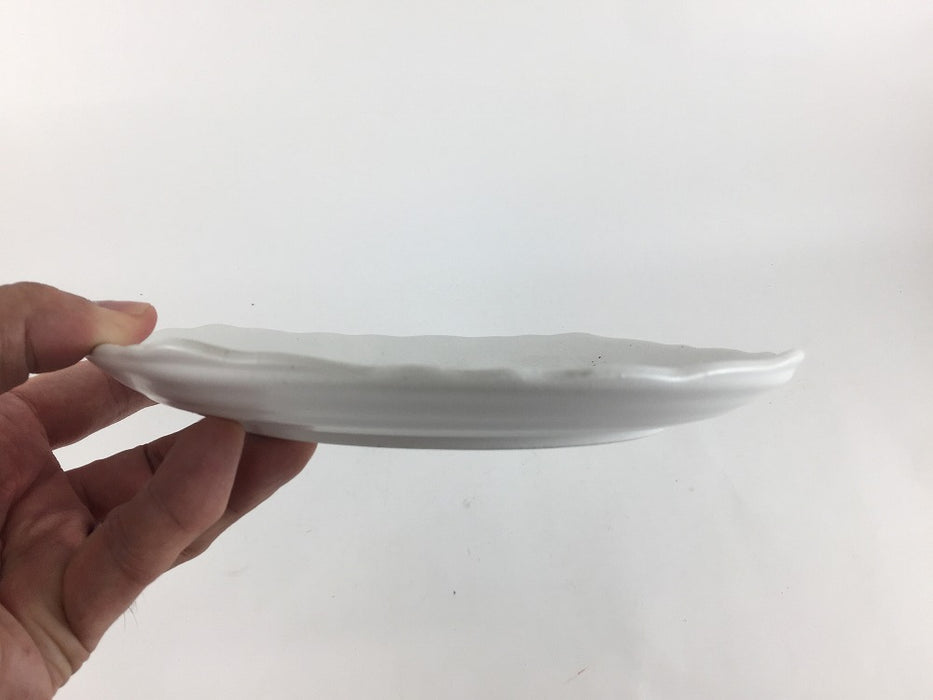 【SALE】21cm波渕皿.石焼マット　美濃焼【訳あり】