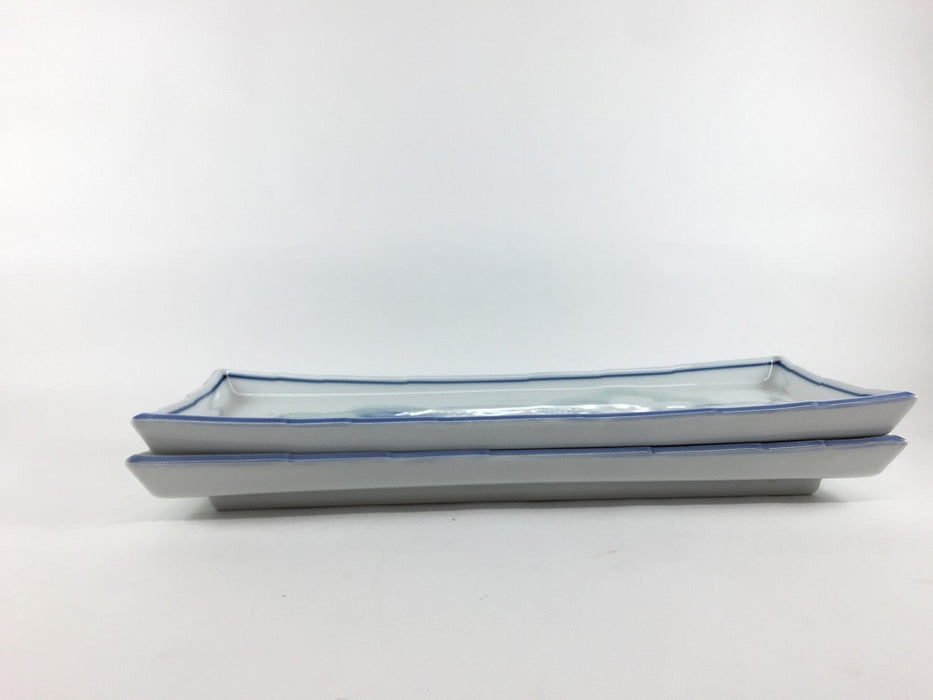 【SALE】27cm鮎長皿.染ぼかし梅　有田焼【訳あり】