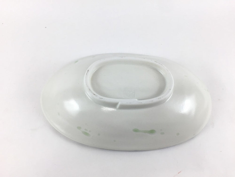 【SALE】19cm楕円浅鉢.藍刷毛緑水　有田焼【訳あり】
